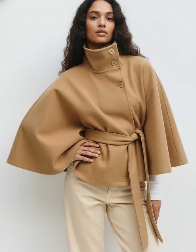 Manteau Femme Chic d’Hiver avec Ceinture