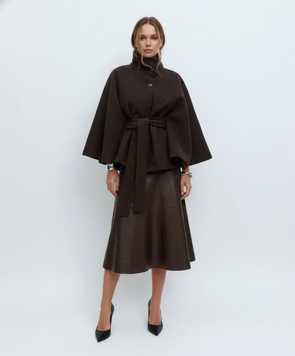 Manteau Femme Chic d’Hiver avec Ceinture