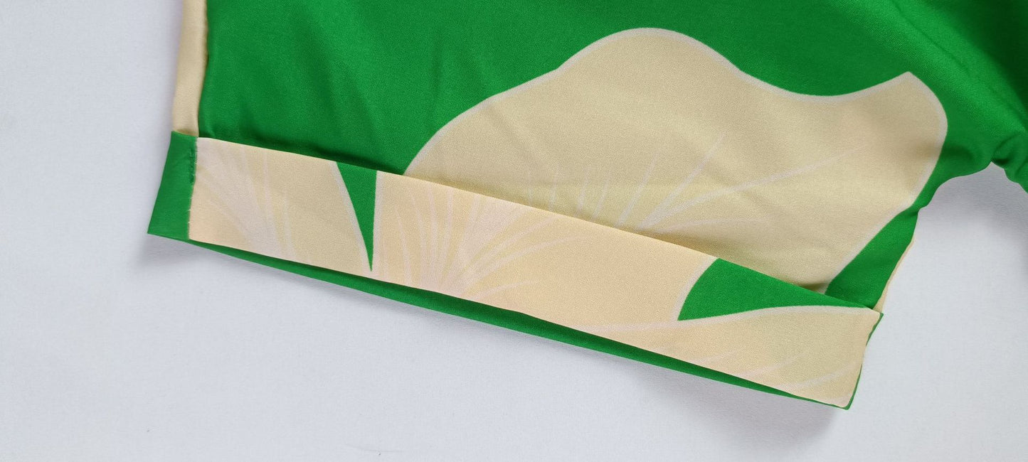 Robe Chemise Femme Longue Imprimée Taille Haute