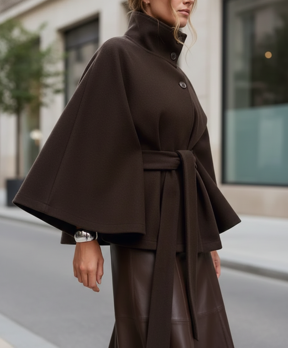 Manteau Femme Chic d’Hiver avec Ceinture