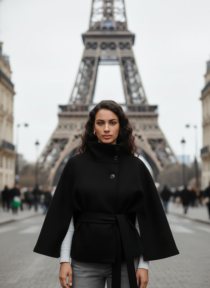 Manteau Femme Chic d’Hiver avec Ceinture