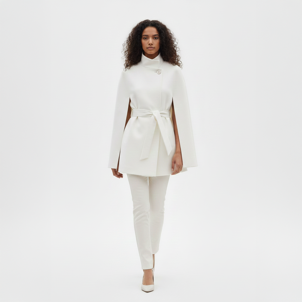 Manteau Femme Chic d’Hiver avec Ceinture