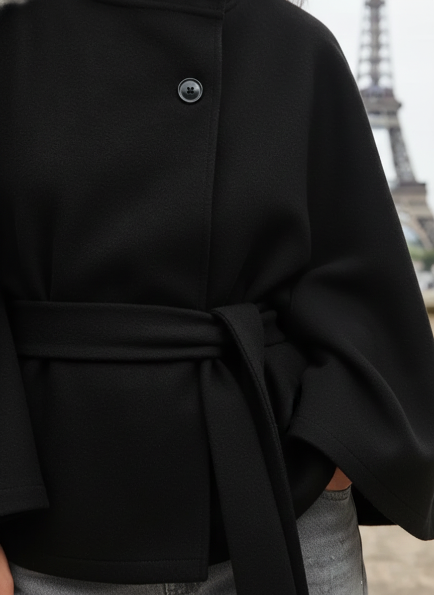 Manteau Femme Chic d’Hiver avec Ceinture